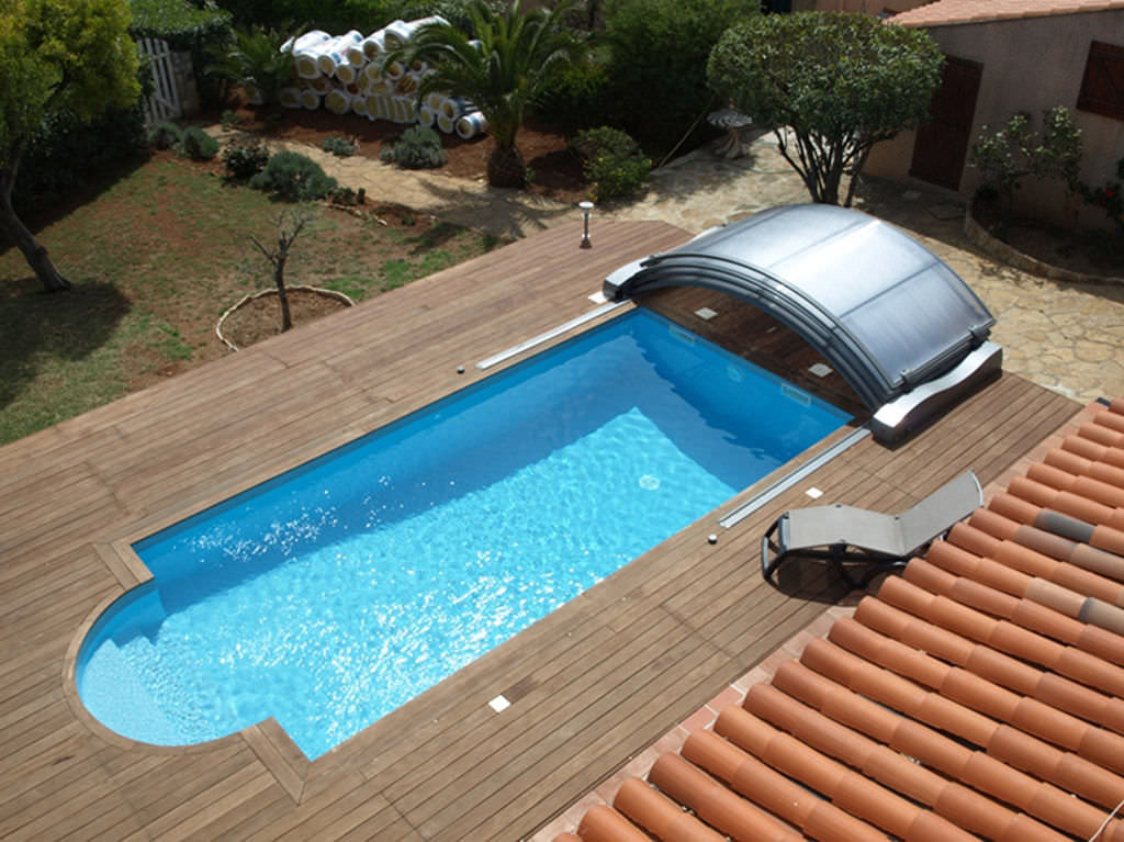 abri piscine bas motorise