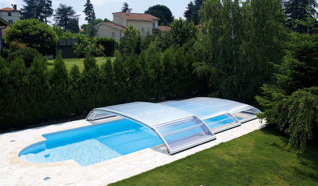 abri piscine haricot