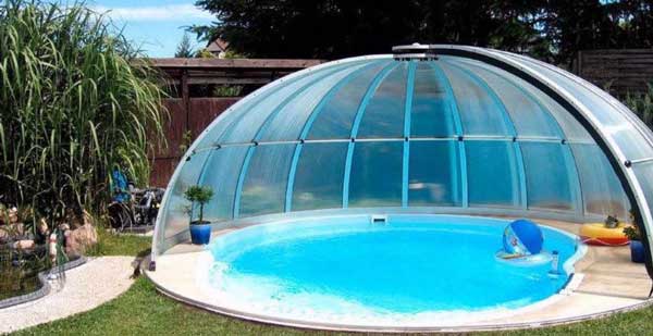 abri piscine haricot