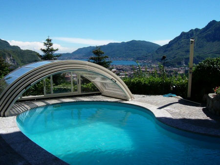 abri piscine haricot