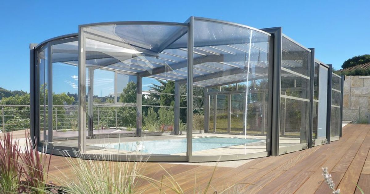 abri piscine haricot