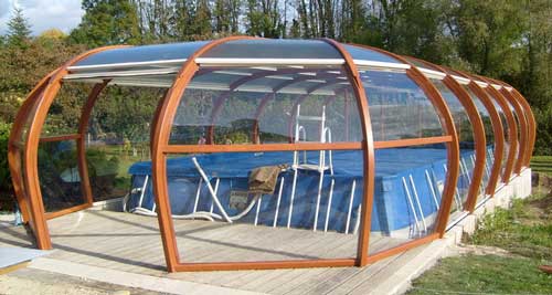abri piscine hors sol bois