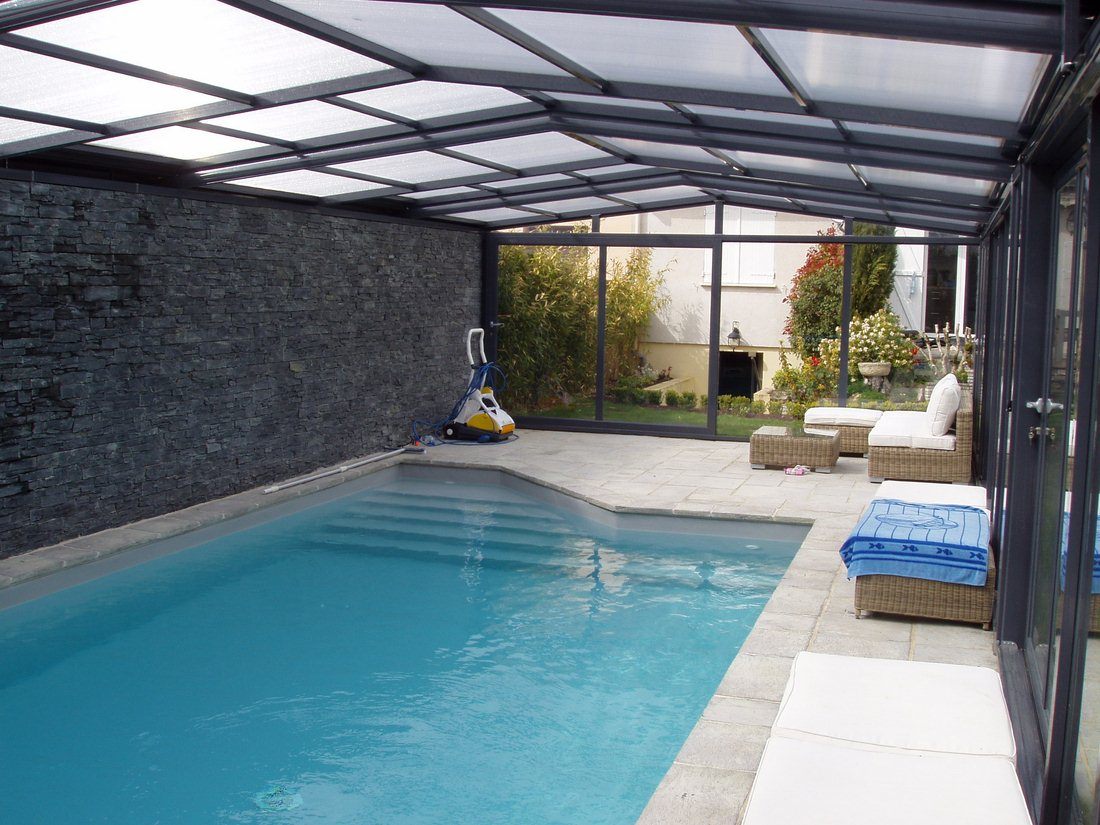 abri piscine mi haut pas cher