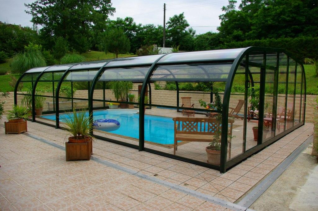 abri piscine mi haut pas cher