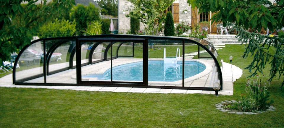 abri piscine semi haut