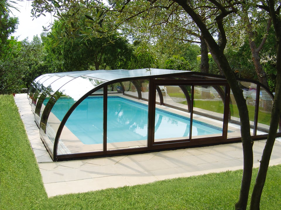 abri piscine semi haut