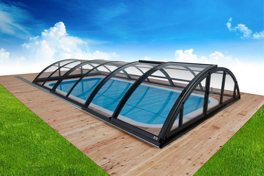 abri piscine semi haut