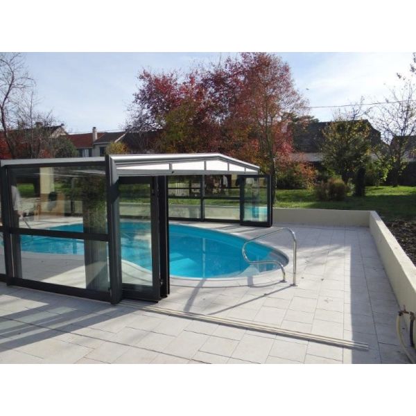 abri piscine semi haut