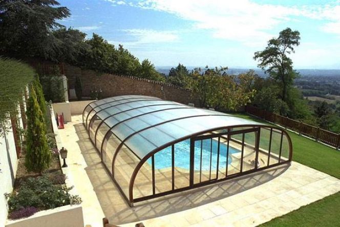 abri piscine semi haut