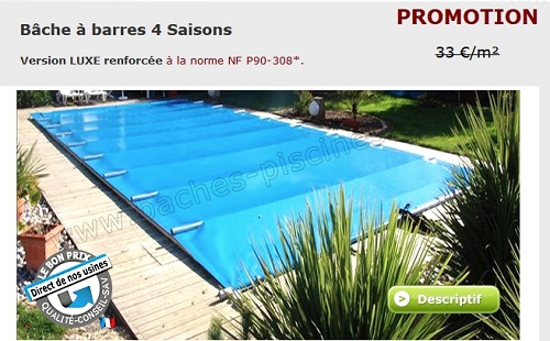 bache piscine fabricant