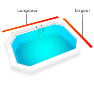 bache piscine hors sol octogonale allongee