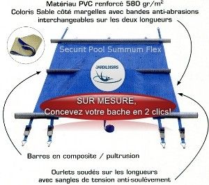 bache piscine vent