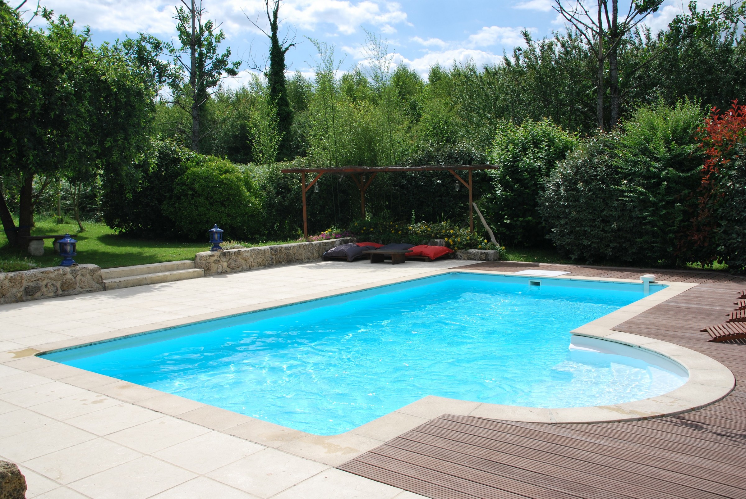 volet piscine avec escalier lateral