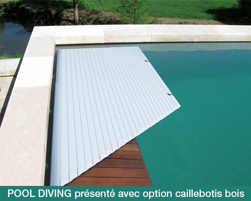 volet piscine caillebotis immerge