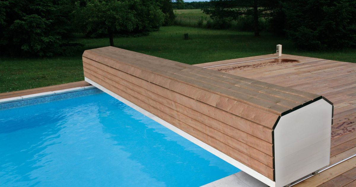 volet piscine rail